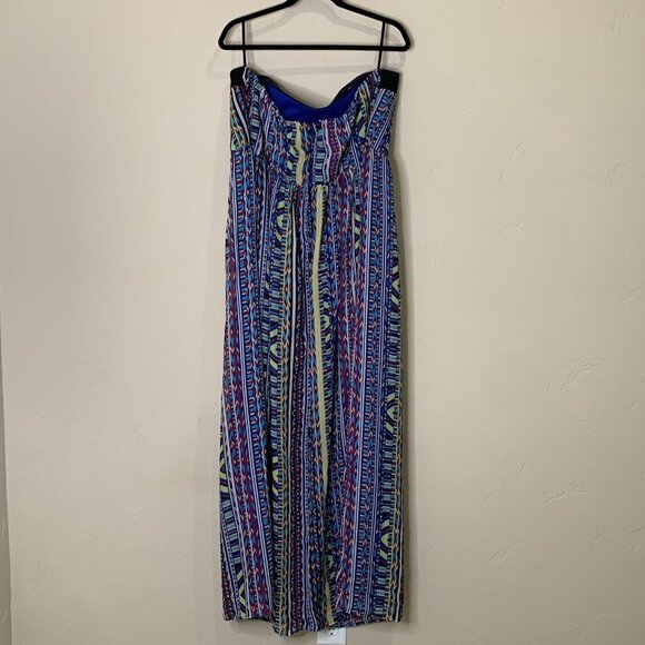 NWT Torrid Women's Strapless Maxi Dress Tribal Stripe Zip Back Lined Size 26 $69 - Picture 3 of 9